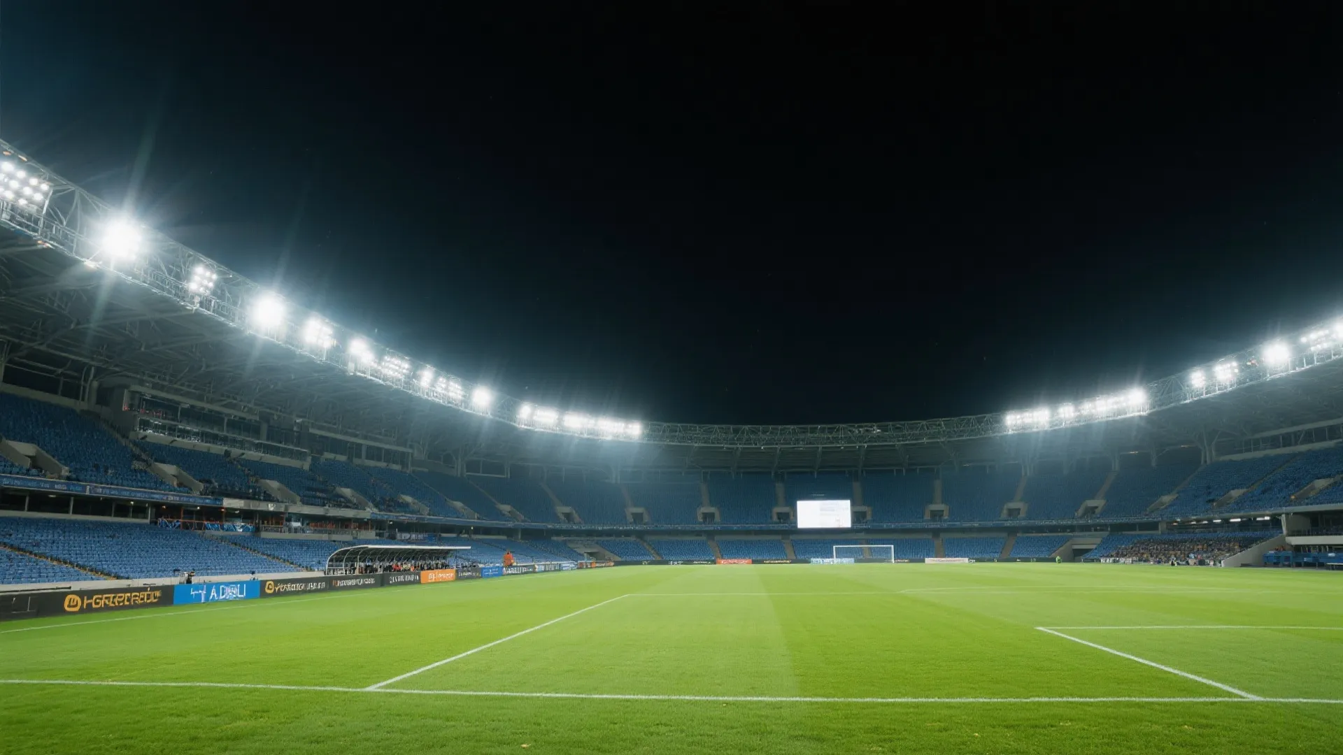 北美之夜，世界杯球场灯光与人群沸腾